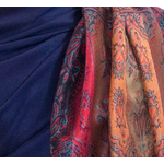 étole bleu marine pashmina motifs 4