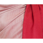 Etole rouge écru   pashmina réversible 2