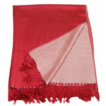 Etole rouge écru   pashmina réversible 5
