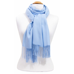 étole femme bleu ciel cachemire laine charlie 3