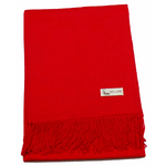 étole laine rouge 1