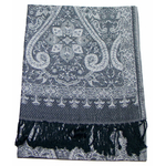 etole femme pashmina gris baroque 1