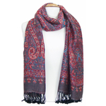 etole femme pashmina rouge bleu baroque 2