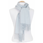 étole bleu gris femme cachemire laine 4