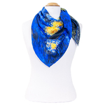 foulard femme en soie carré tableau nuit étoilée Van Gogh