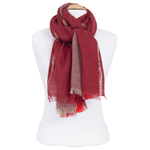 echarpe femme rouge laine lurex