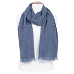 chèche homme bleu motifs losanges