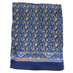 foulard en soie pour homme bleu marine laurent