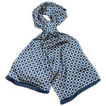 Foulard soie homme bleu marine Lionel