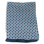 foulard en soie pour homme bleu marine Lionel