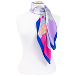 foulard  soie femme multicolore