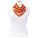 foulard en soie femme carré orange loriane