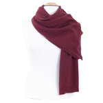grande écharpe cachemire viscose bordeaux andréa