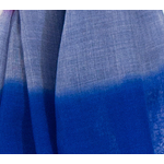 echarpe laine fine  pour femme bleu rose