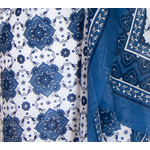 foulad coton traditonnel indien bleu Arya