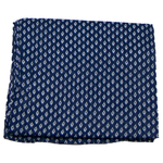 chèche coton bleu marine pour homme motifs blancs Pierre