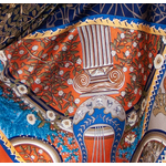 foulard carré soie bleu marine 110 cm pour femme Romane