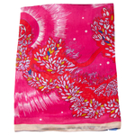 etole en soie fushia pour femme Saori