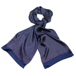 foulard homme en soie bleu marine Théo