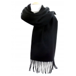 écharpe laine noir EL04 1