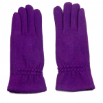 gants laine froncés violine GL013 1