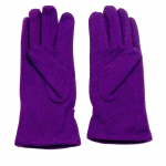 gants laine froncés violine GL013 2
