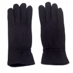 gants laine froncés noir GL010 1