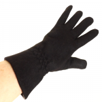 gants laine froncés noir GL010 3