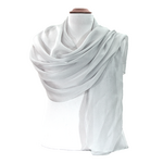 étole en mousseline de soie gris EtMS-FAN-08 6