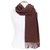 écharpe femme ou homme pure laine chocolat