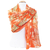 étole soie orange femme Clarisse