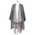 poncho kaki rose réversible