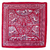 foulard en soie femme carré rouge hena