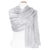 étole en soie gris perle pour femme