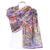 etole violette en soie pour femme Gita