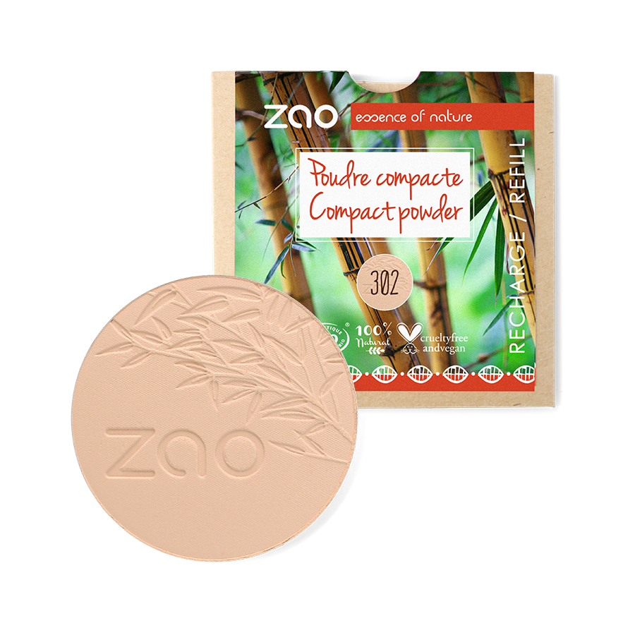 Recharge Poudre compacte ZAO 302 Beige rosé