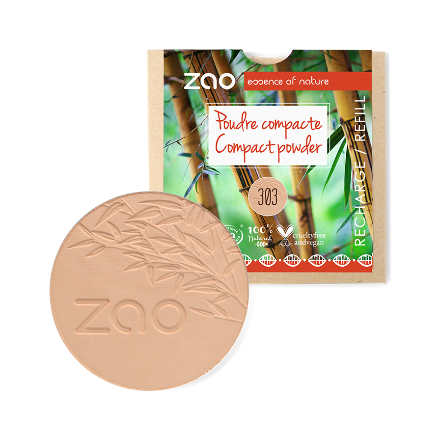 Recharge Poudre compacte ZAO 303 Beige abricot