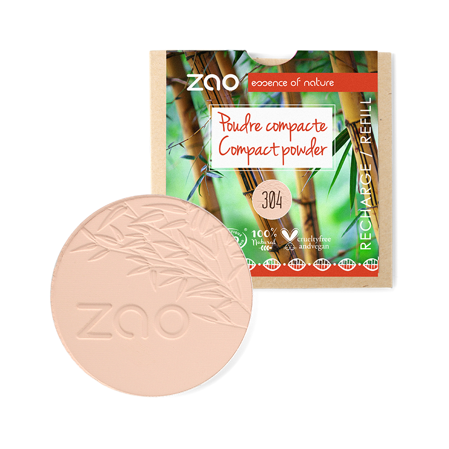 Recharge Poudre compacte ZAO 304 Cappuccino