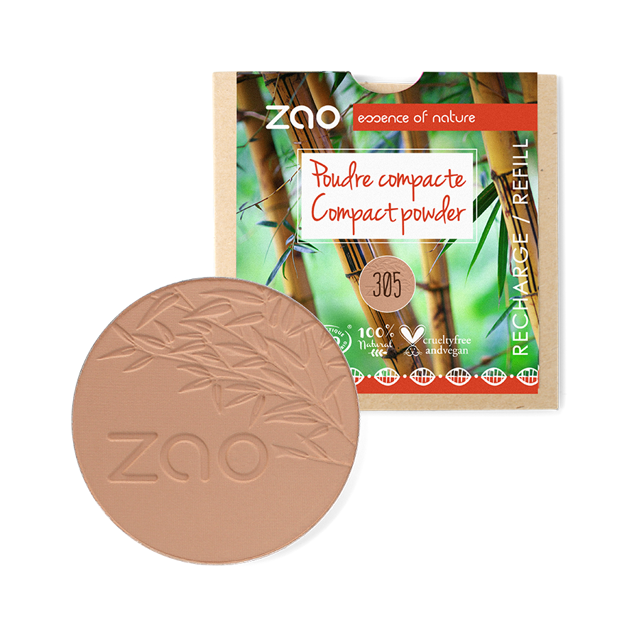 Recharge Poudre compacte ZAO 305 Sable rosé