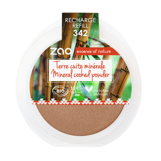 Recharge Terre cuite minérale ZAO 342 Caramel cuivré