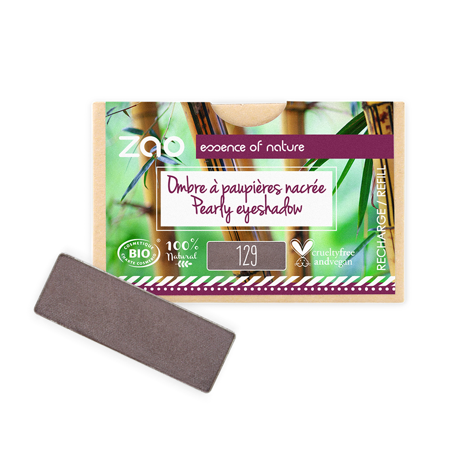 Recharge Ombre à paupières rectangle ZAO 129 Taupe
