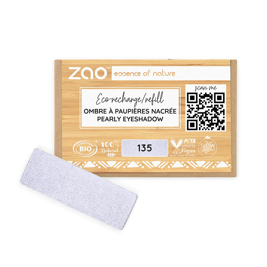 Recharge Ombre à paupières rectangle ZAO 135 Lilas