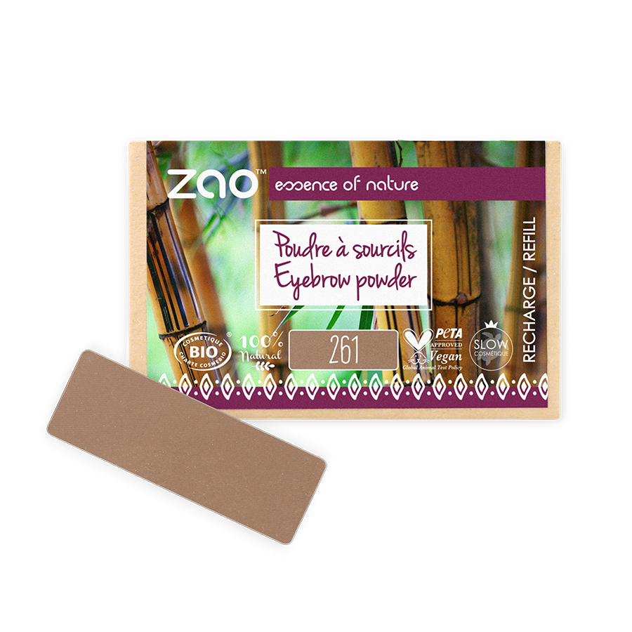 Recharge Poudre à sourcils ZAO 261 Blond cendré