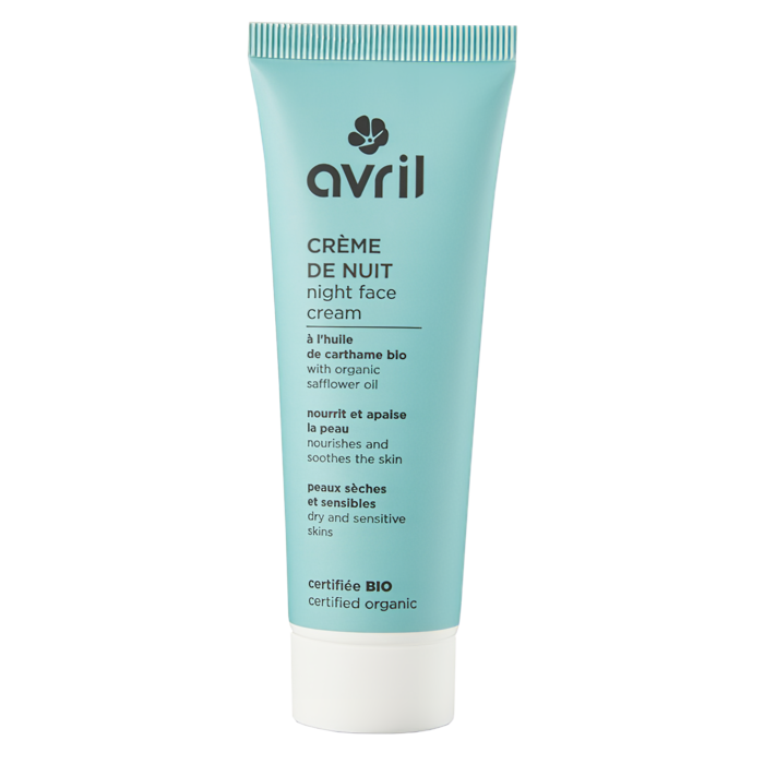 Crème de nuit peaux sèches et sensibles 50ml Avril