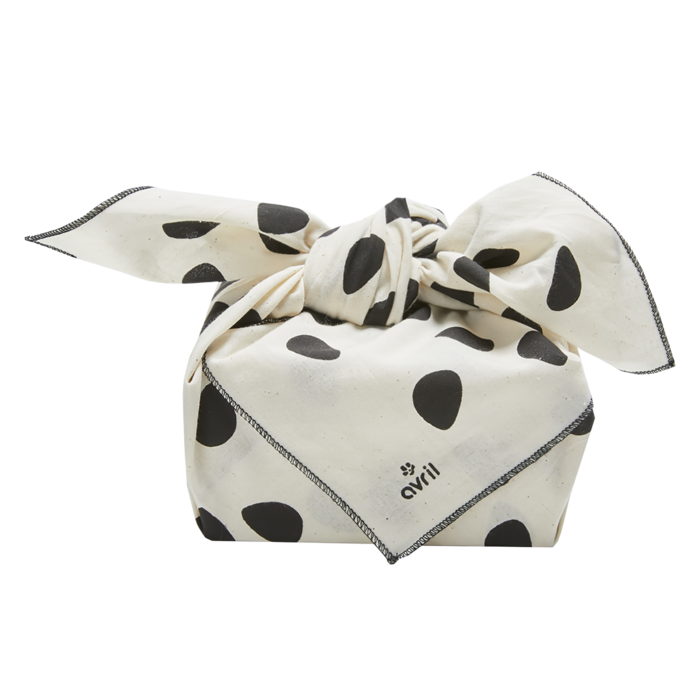 Furoshiki Galets 65 x 65 cm Coton bio Fabriqué en France Avril