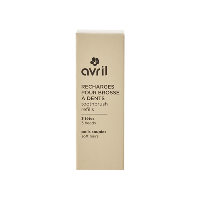 Kit de 3 têtes de brosse à dents - poils souples Avril vue 2