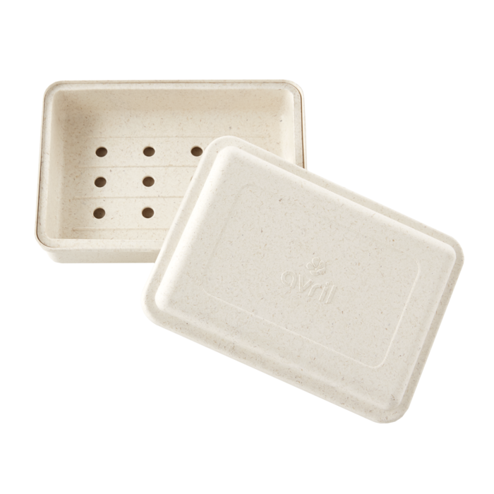 Boite à savon egouttoir en bioplastique Avril vue 2