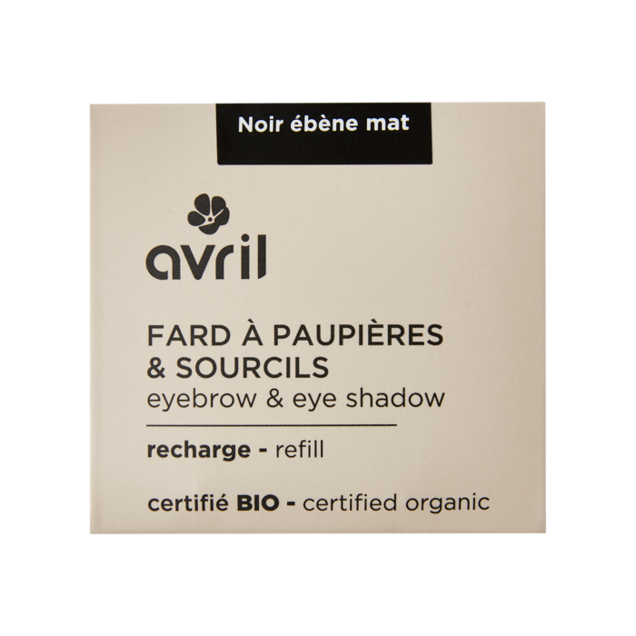 Recharge fard à paupières Noir ébène mat Avril vue 2