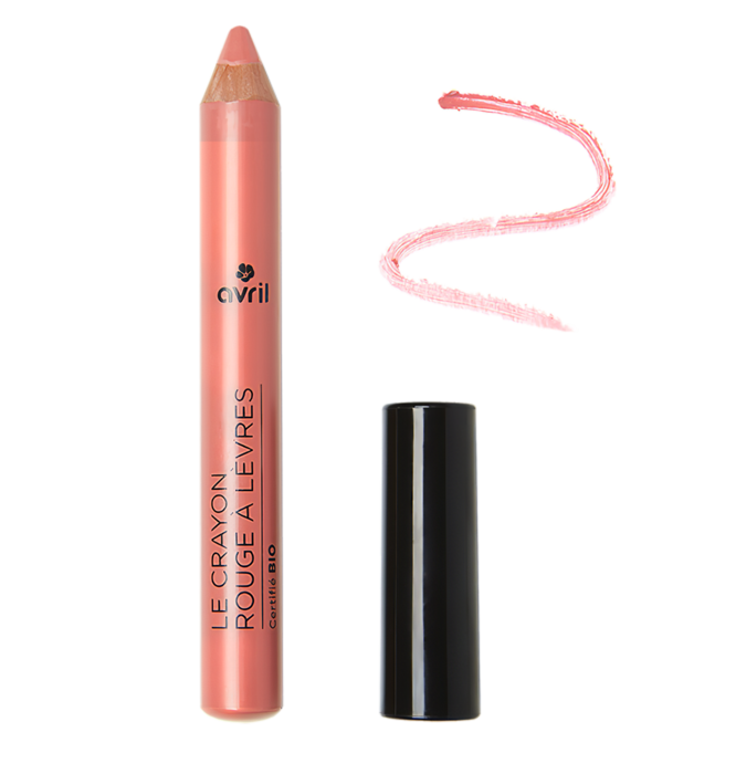 Crayon rouge à lèvres Bois de rose COSMOS Organic Ecocert Avril