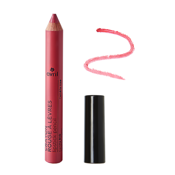 Crayon rouge à lèvres Camélia rose, Cosmos Organic Avril